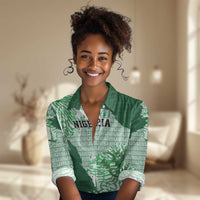 Custom Nigeria Fooball Women Casual Shirt Super Eagles National Pride