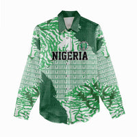 Custom Nigeria Fooball Women Casual Shirt Super Eagles National Pride