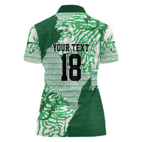 Custom Nigeria Fooball Women Polo Shirt Super Eagles National Pride