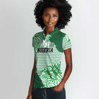 Custom Nigeria Fooball Women Polo Shirt Super Eagles National Pride