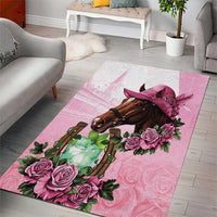 Kentucky Horse Racing Area Rug Mint Julep Cocktail