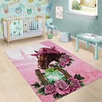 Kentucky Horse Racing Area Rug Mint Julep Cocktail