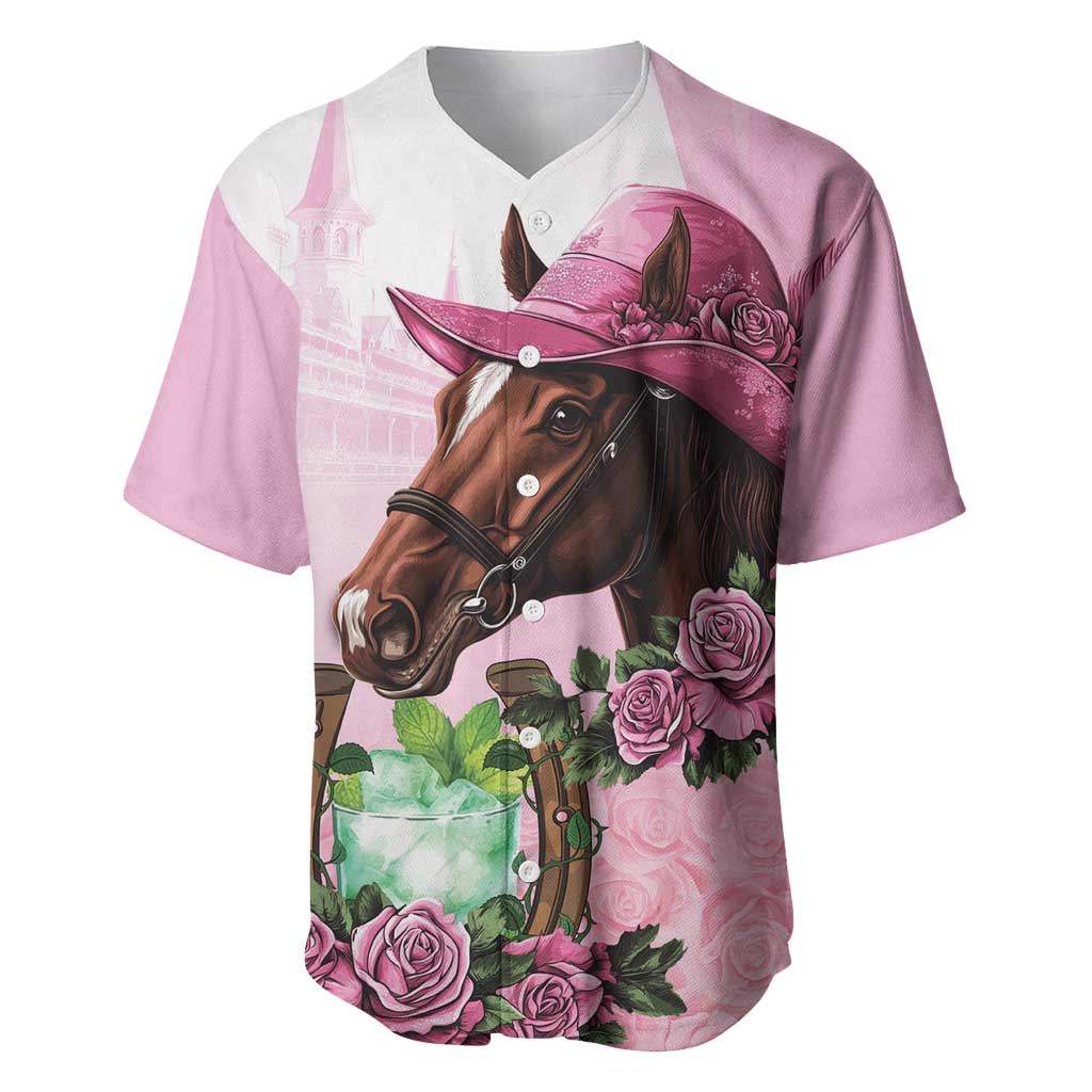 Kentucky Horse Racing Baseball Jersey Mint Julep Cocktail