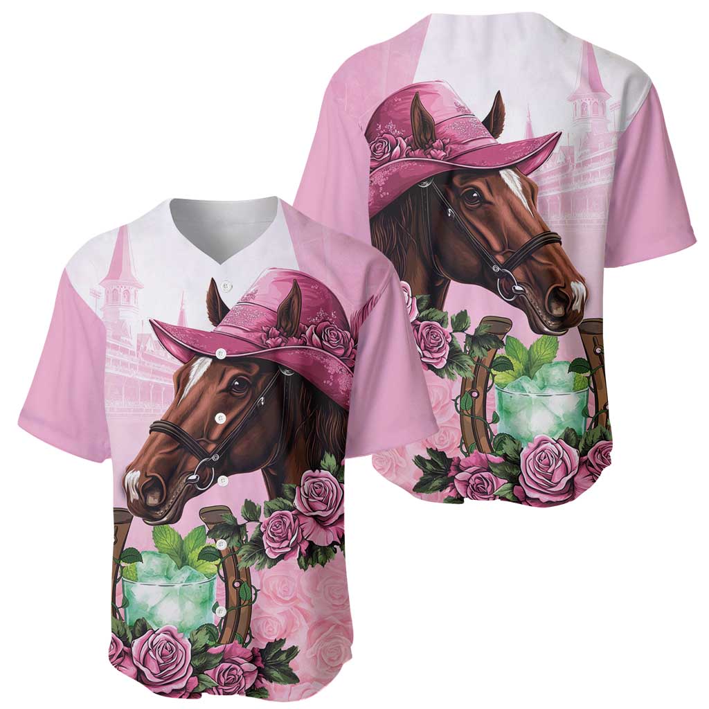 Kentucky Horse Racing Baseball Jersey Mint Julep Cocktail