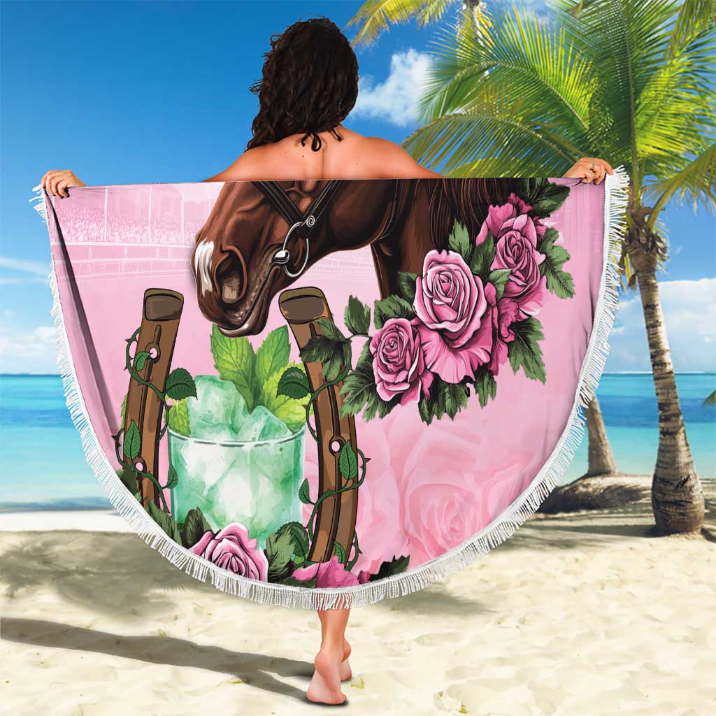 Kentucky Horse Racing Beach Blanket Mint Julep Cocktail