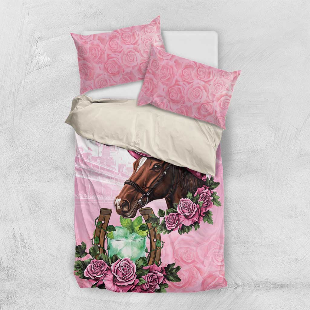 Kentucky Horse Racing Bedding Set Mint Julep Cocktail