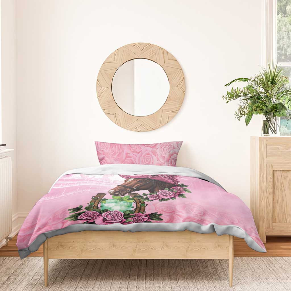 Kentucky Horse Racing Bedding Set Mint Julep Cocktail