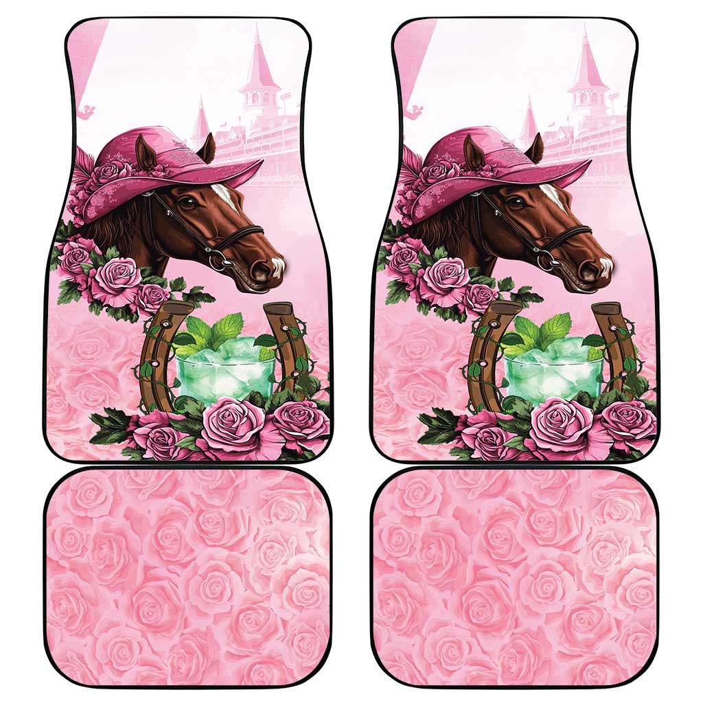 Kentucky Horse Racing Car Mats Mint Julep Cocktail