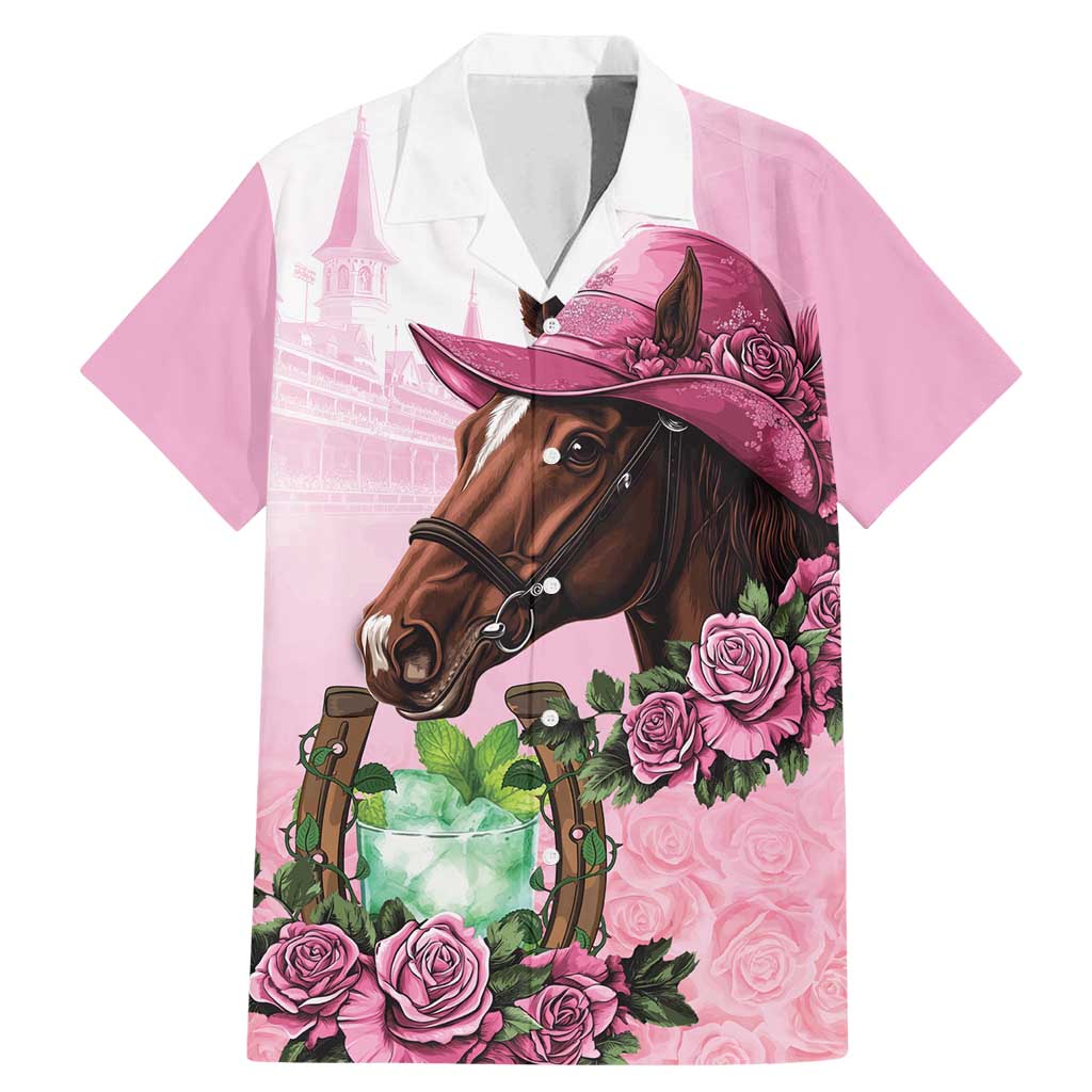 Kentucky Horse Racing Family Matching Mermaid Dress and Hawaiian Shirt Mint Julep Cocktail