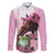 Kentucky Horse Racing Family Matching Short Sleeve Bodycon Dress and Hawaiian Shirt Mint Julep Cocktail
