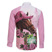 Kentucky Horse Racing Family Matching Short Sleeve Bodycon Dress and Hawaiian Shirt Mint Julep Cocktail