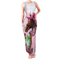 Kentucky Horse Racing Family Matching Tank Maxi Dress and Hawaiian Shirt Mint Julep Cocktail