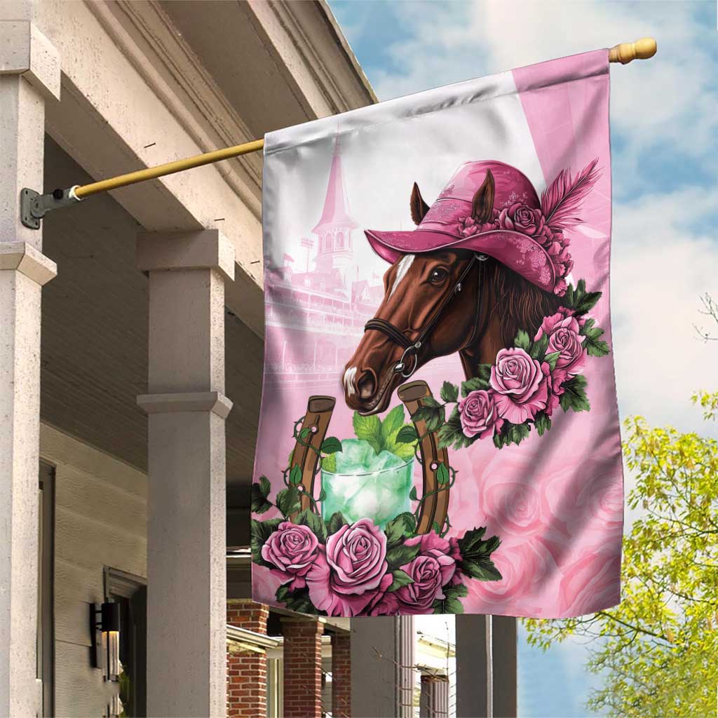 Kentucky Horse Racing Garden Flag Mint Julep Cocktail
