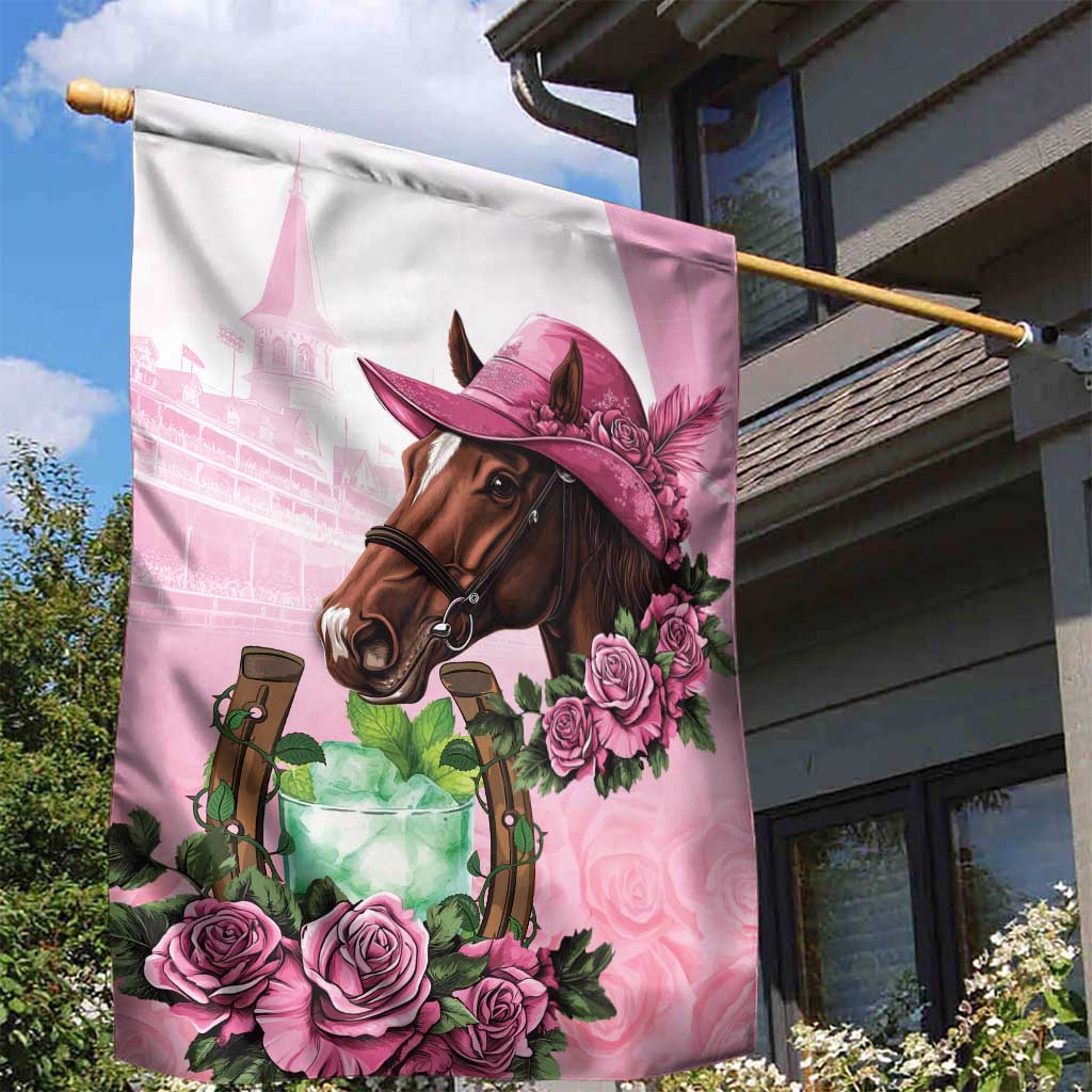 Kentucky Horse Racing Garden Flag Mint Julep Cocktail