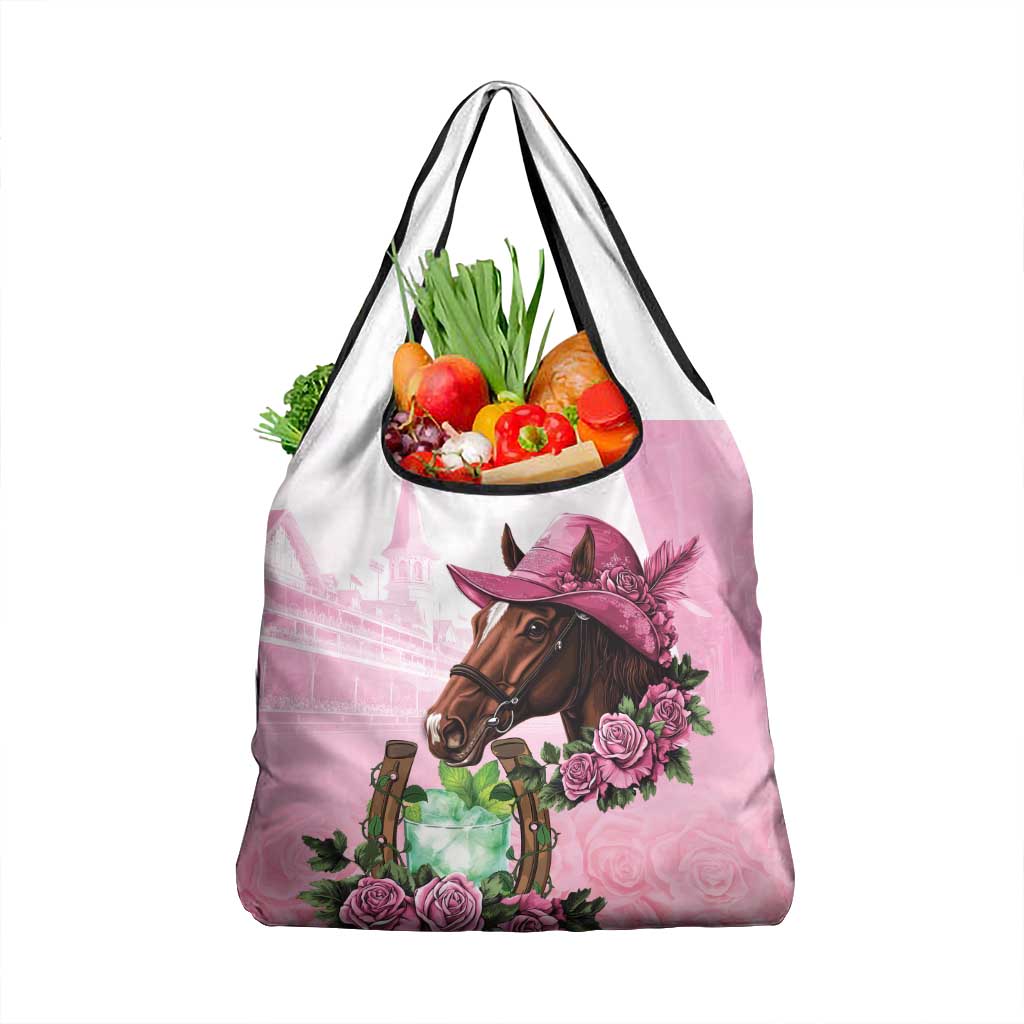 Kentucky Horse Racing Grocery Bag Mint Julep Cocktail
