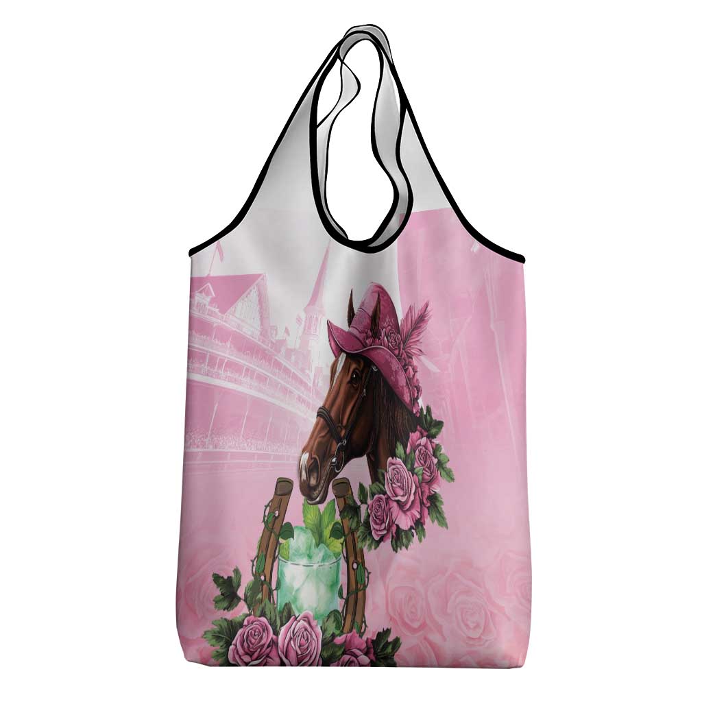 Kentucky Horse Racing Grocery Bag Mint Julep Cocktail