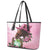 Kentucky Horse Racing Leather Tote Bag Mint Julep Cocktail