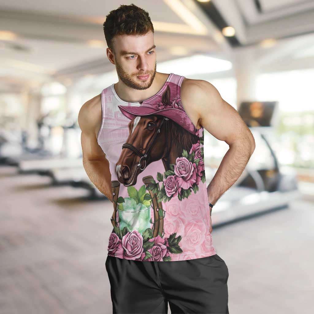 Kentucky Horse Racing Men Tank Top Mint Julep Cocktail