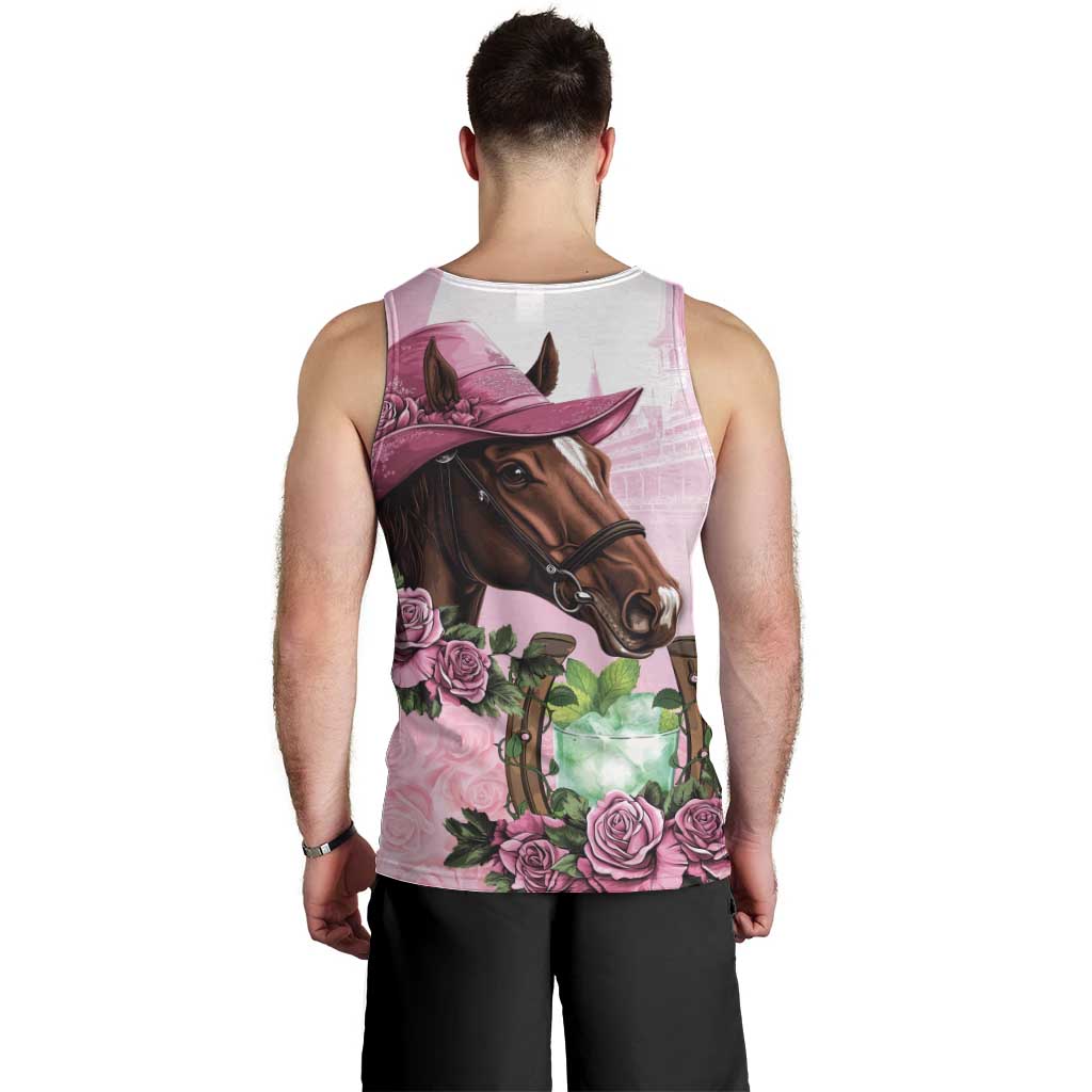 Kentucky Horse Racing Men Tank Top Mint Julep Cocktail