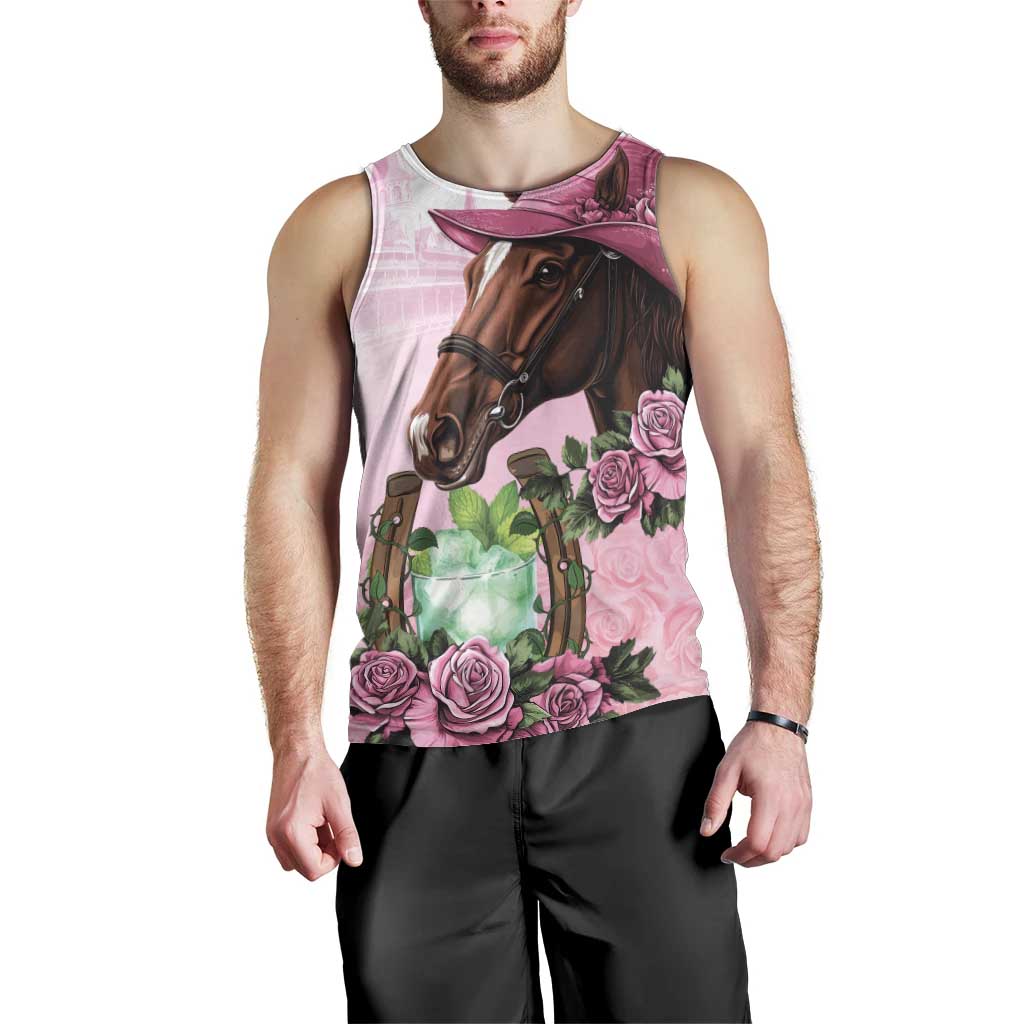 Kentucky Horse Racing Men Tank Top Mint Julep Cocktail