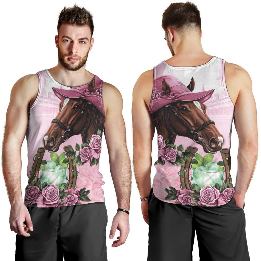 Kentucky Horse Racing Men Tank Top Mint Julep Cocktail