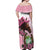 Kentucky Horse Racing Off Shoulder Maxi Dress Mint Julep Cocktail