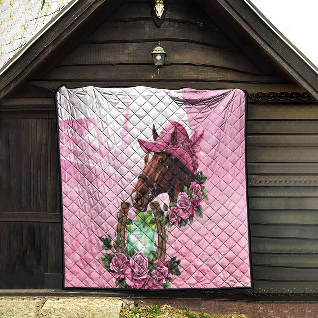 Kentucky Horse Racing Quilt Mint Julep Cocktail