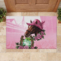 Kentucky Horse Racing Rubber Doormat Mint Julep Cocktail