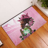 Kentucky Horse Racing Rubber Doormat Mint Julep Cocktail
