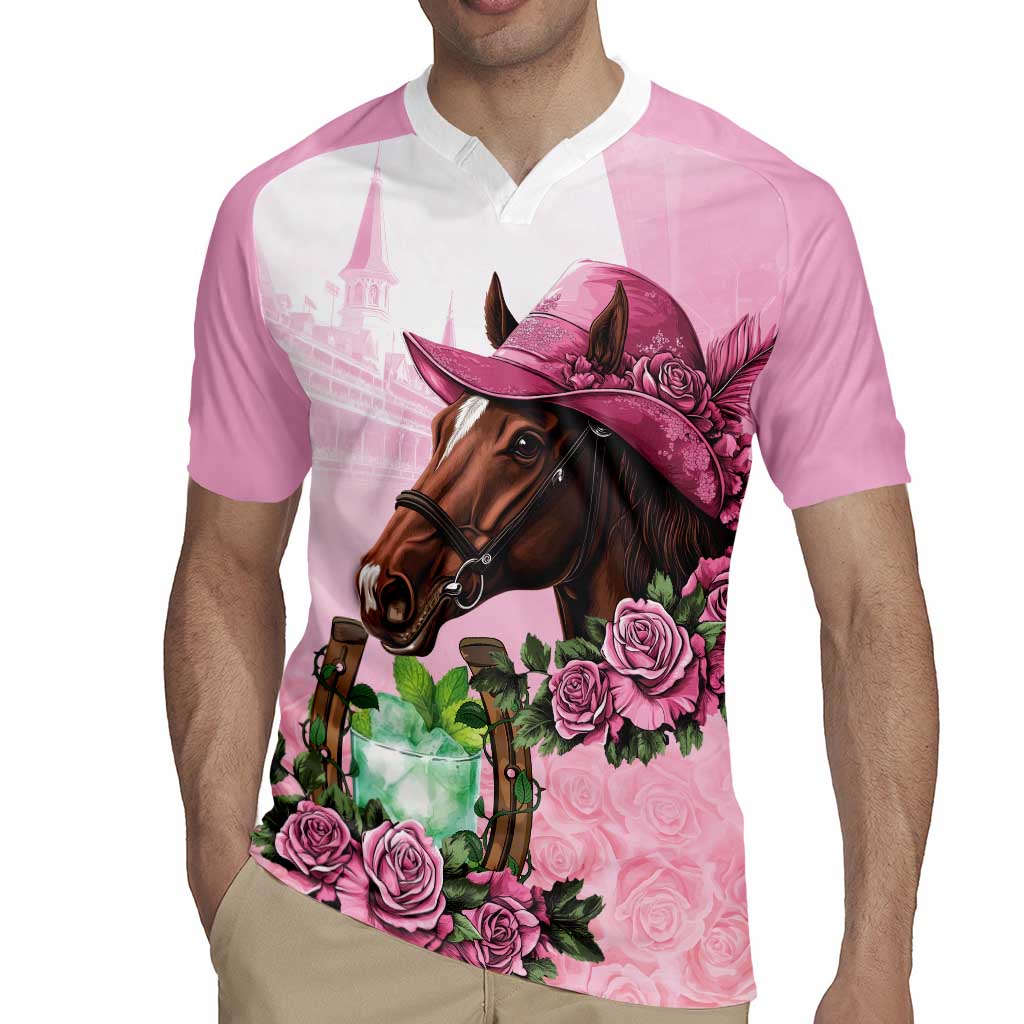 Kentucky Horse Racing Rugby Jersey Mint Julep Cocktail