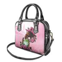Kentucky Horse Racing Shoulder Handbag Mint Julep Cocktail