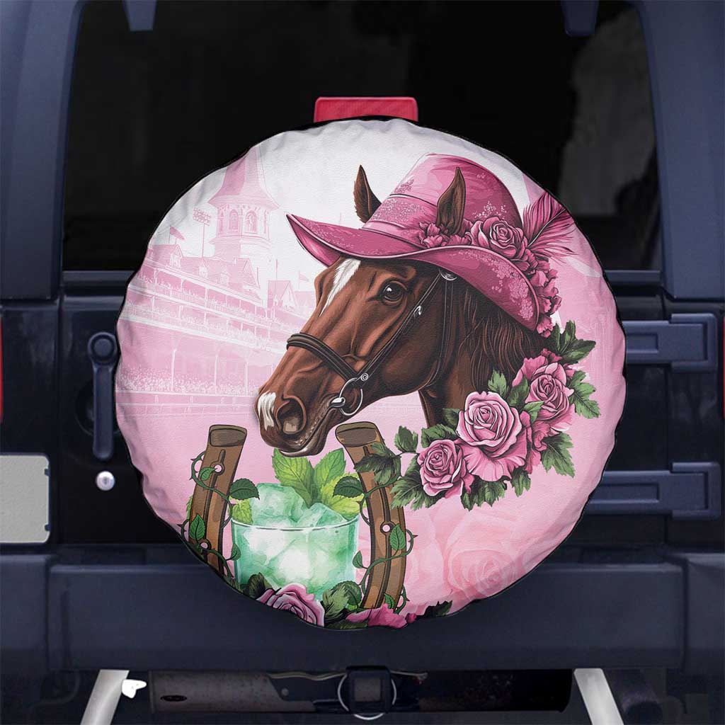 Kentucky Horse Racing Spare Tire Cover Mint Julep Cocktail