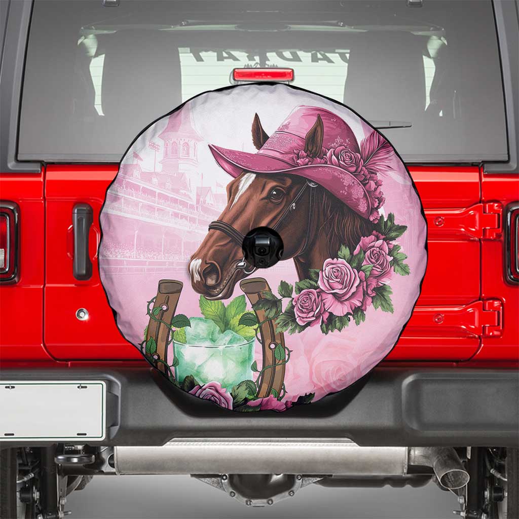 Kentucky Horse Racing Spare Tire Cover Mint Julep Cocktail