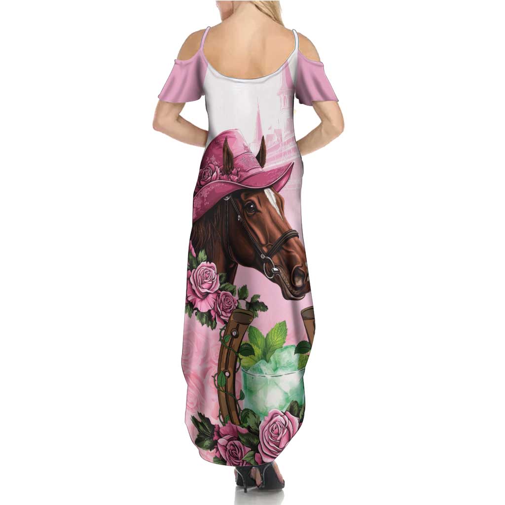 Kentucky Horse Racing Summer Maxi Dress Mint Julep Cocktail