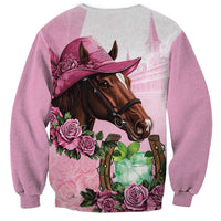 Kentucky Horse Racing Sweatshirt Mint Julep Cocktail