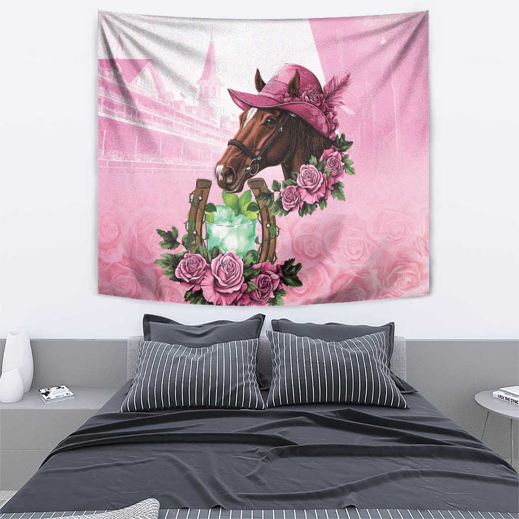 Kentucky Horse Racing Tapestry Mint Julep Cocktail