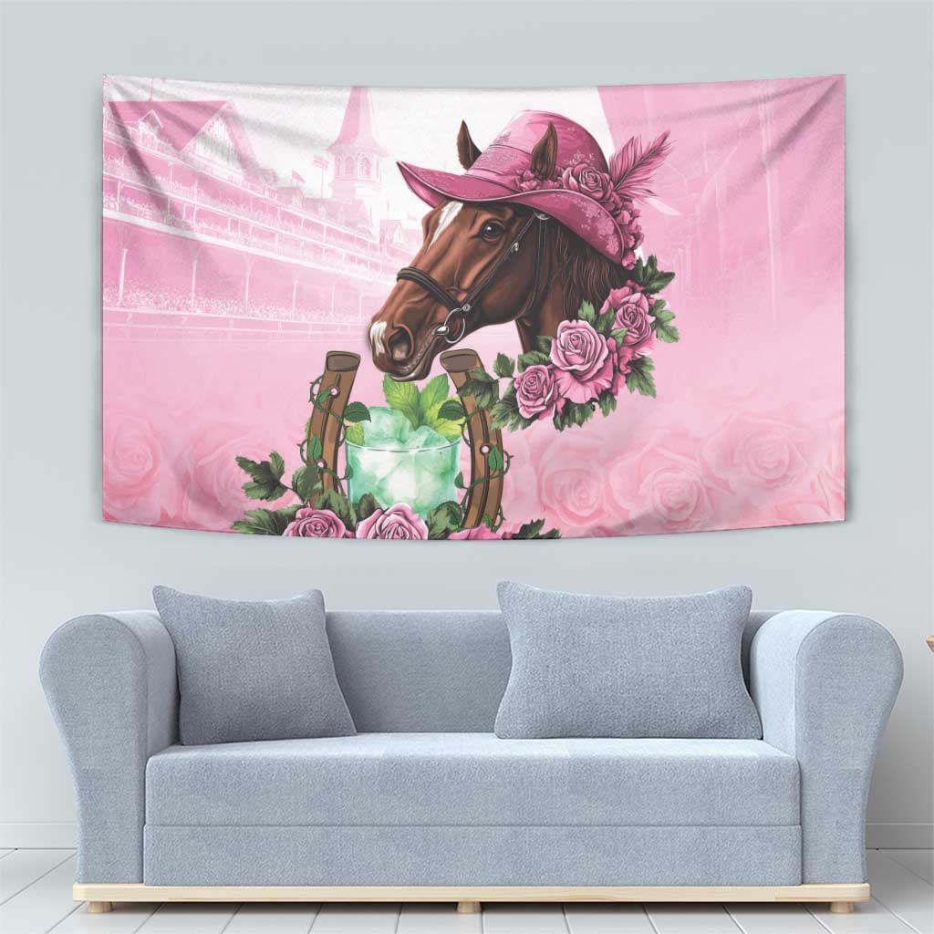 Kentucky Horse Racing Tapestry Mint Julep Cocktail