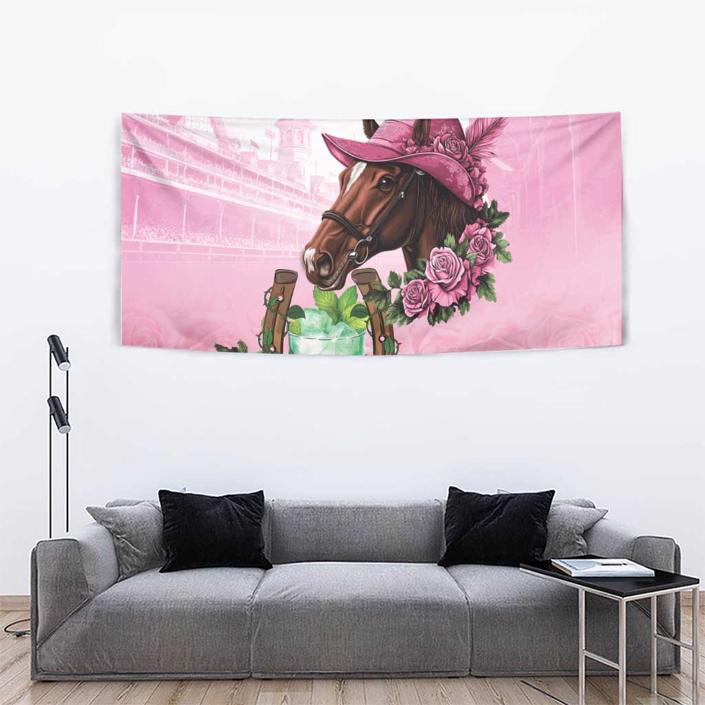Kentucky Horse Racing Tapestry Mint Julep Cocktail