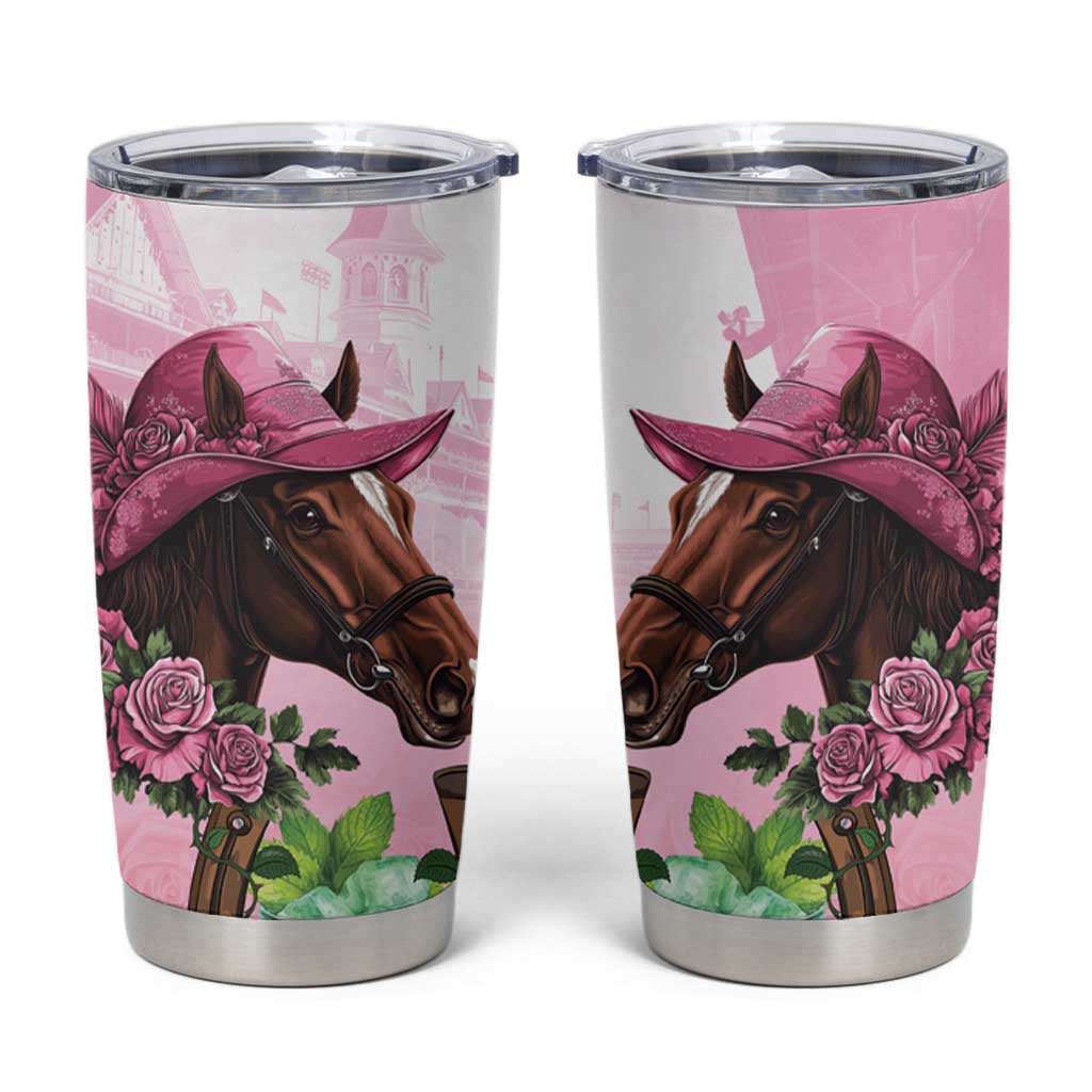 Kentucky Horse Racing Tumbler Cup Mint Julep Cocktail