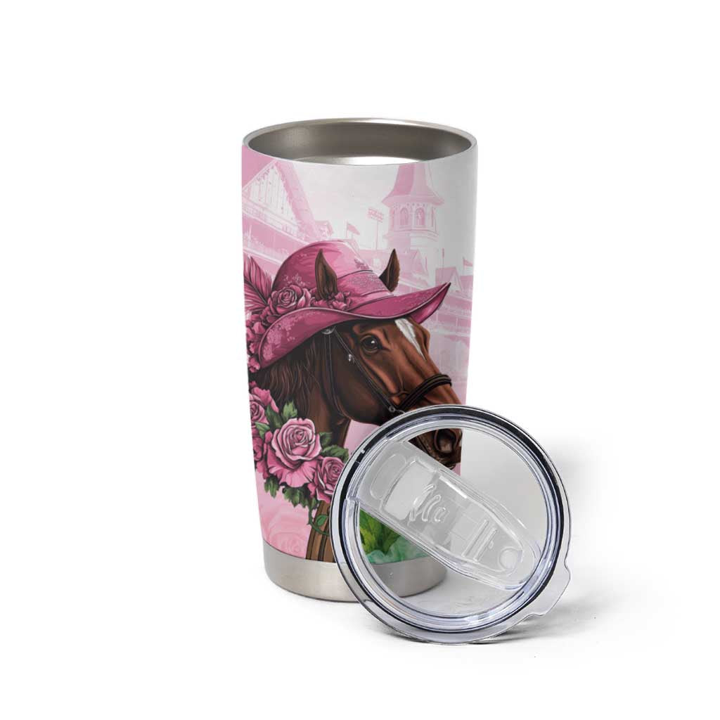 Kentucky Horse Racing Tumbler Cup Mint Julep Cocktail