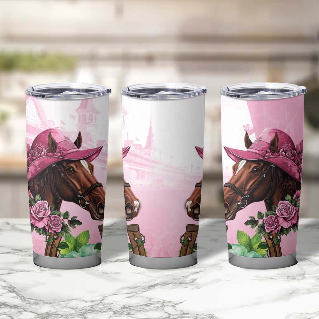 Kentucky Horse Racing Tumbler Cup Mint Julep Cocktail