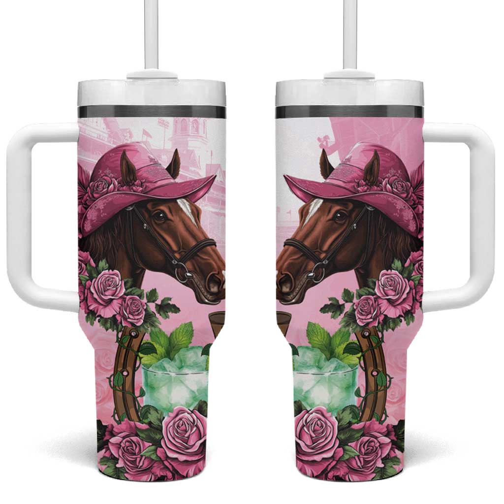 Kentucky Horse Racing Tumbler With Handle Mint Julep Cocktail