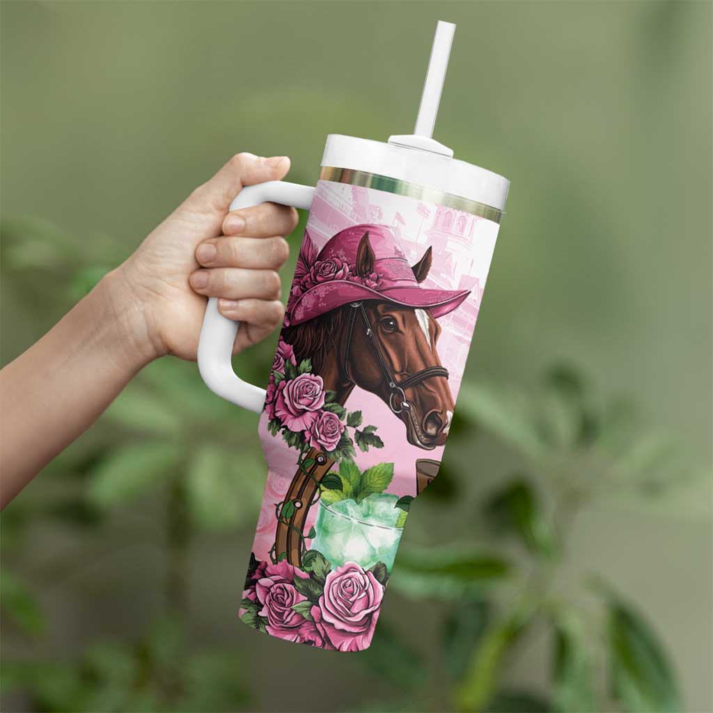 Kentucky Horse Racing Tumbler With Handle Mint Julep Cocktail