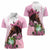 Kentucky Horse Racing Women Polo Shirt Mint Julep Cocktail