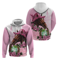 Kentucky Horse Racing Zip Hoodie Mint Julep Cocktail