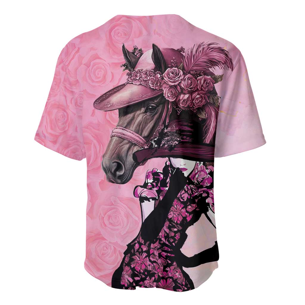 Kentucky Horse Racing Baseball Jersey Derby Ladies With Roses