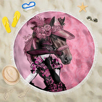 Kentucky Horse Racing Beach Blanket Derby Ladies With Roses