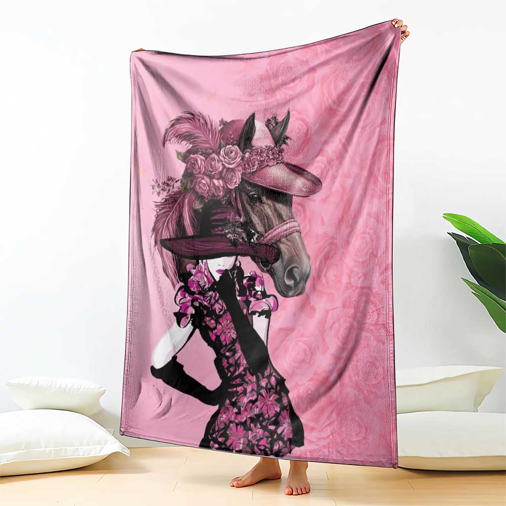 Kentucky Horse Racing Blanket Derby Ladies With Roses