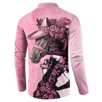 Kentucky Horse Racing Button Sweatshirt Derby Ladies With Roses