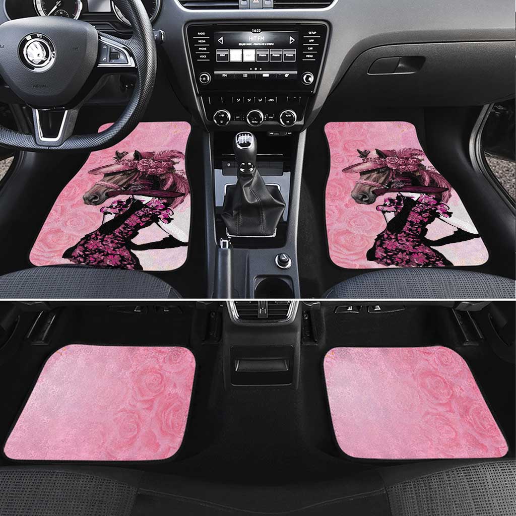 Kentucky Horse Racing Car Mats Derby Ladies With Roses
